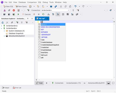 Toradh íomhá ar Select Statement Options