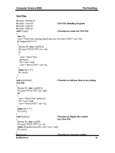 Processing Text Files に対する画像結果