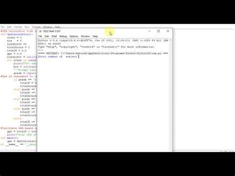Toradh íomhá ar GPA Calculator Code Python