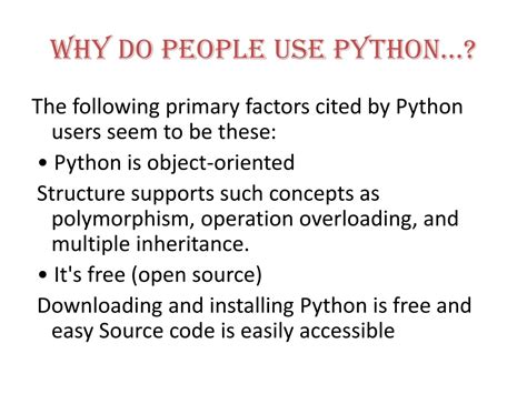 Image result for Why Does People Use Python to Code With