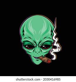 Image result for Alien Smoking a Blunt
