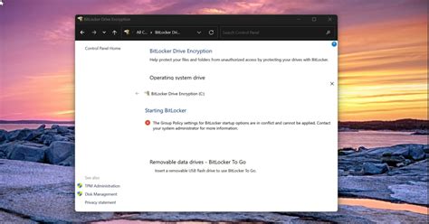 Toradh íomhá ar Group Policy BitLocker Error
