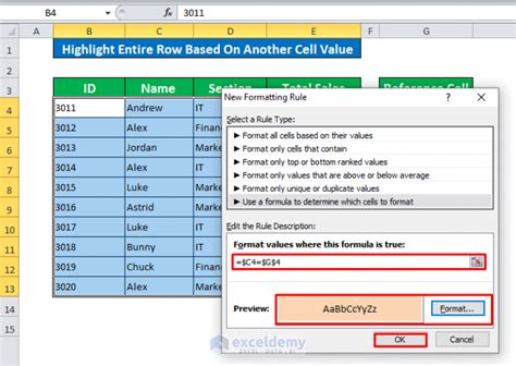 Toradh íomhá ar Conditional Format Cell