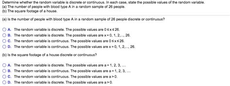 Toradh íomhá ar Possible Values of Random Variable