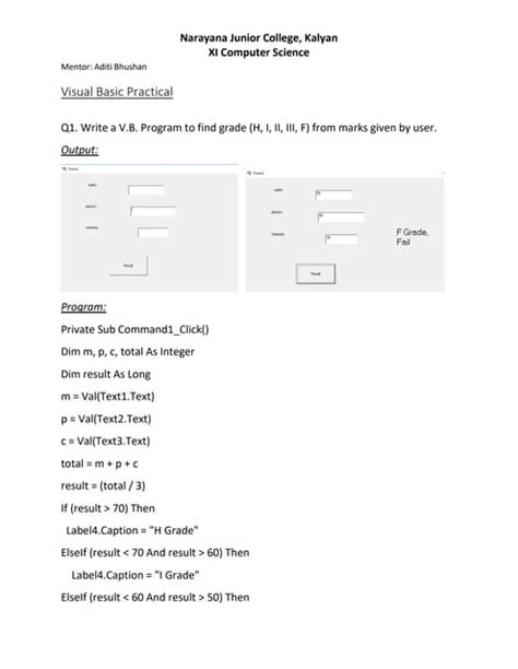 Image result for 11th Computer Science Practical List HSC Board