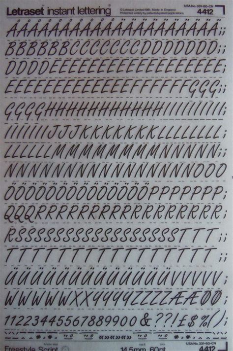 Afbeeldingsresultaten voor Letraset Script