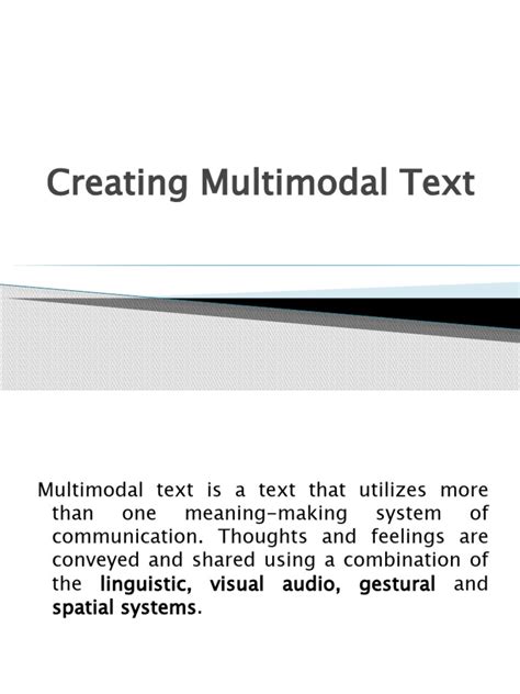 Image result for Simple and Complex Multimodal Text
