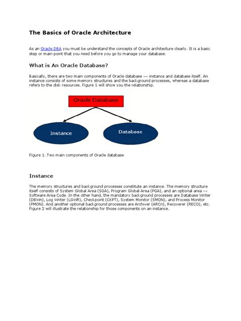 Image result for Oracle Database Architecture PDF
