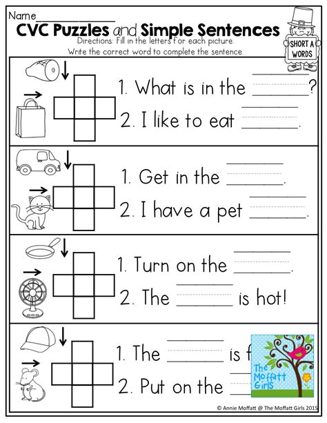 Image result for CVC Simple Worksheets