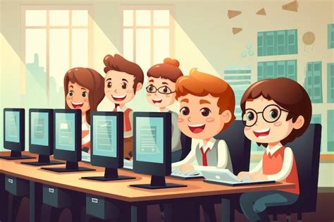 Image result for Computer Class Cartoon Poster