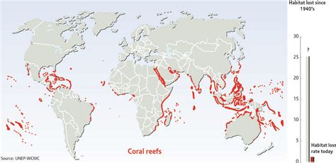 Coral Reefs | Distribution of the world's coral reefs. Ocean… | Flickr