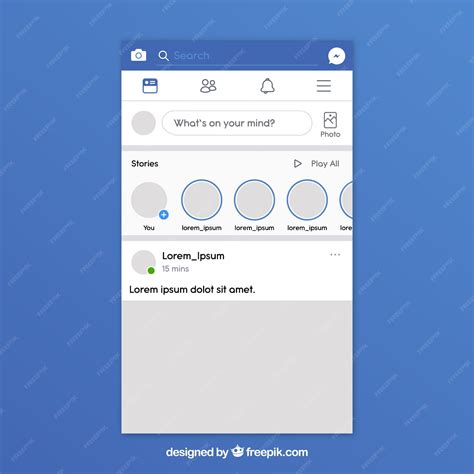 Image result for iOS Facebook User Interface