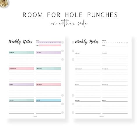 Notepad Weekly Note Template に対する画像結果