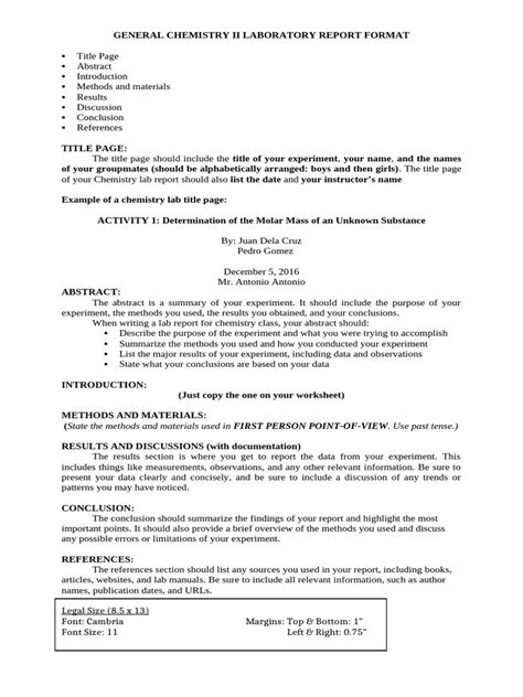 Classy Lab Report Layout に対する画像結果