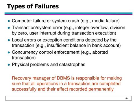 Image result for Types of Database Failure