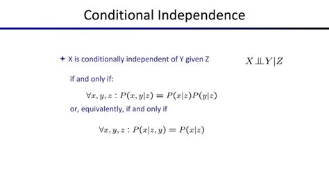 Image result for Example of Conditional Independence