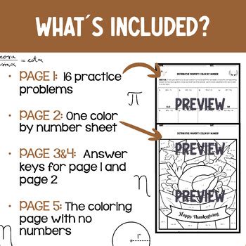 Afbeeldingsresultaten voor Thanksgiving Math Coloring Pages