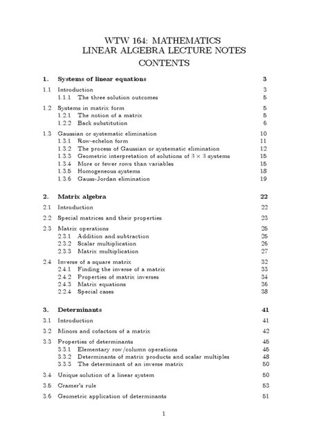 Image result for Linear Algebra Lecture Notes