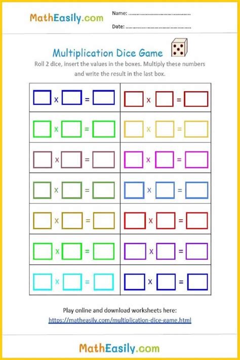 Printable Multiplication Board Games - Worksheets Library