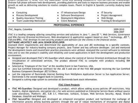 Image result for Resume Format for Experienced Java Developer
