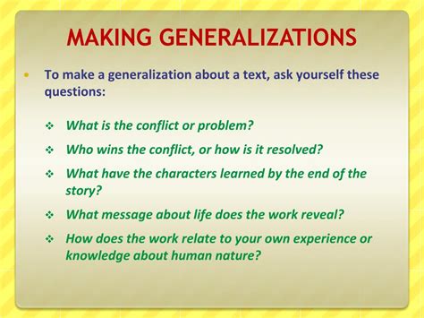 Image result for Generalization Statement Examples