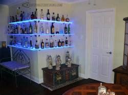 Lighted Back Bar Shelves, Great for Home Bars, Restaurants & Bars!