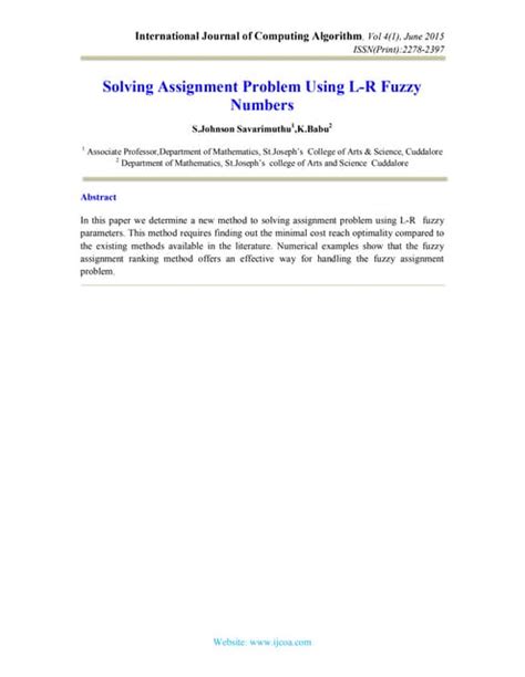 Process of Solving Assignment Problem に対する画像結果