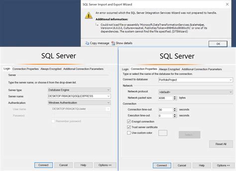 Toradh íomhá ar SQL Wizard Import