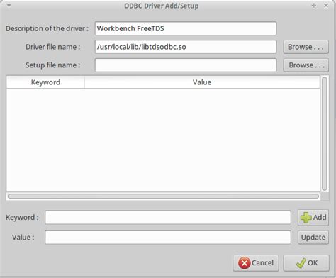 Toradh íomhá ar ODBC Linux