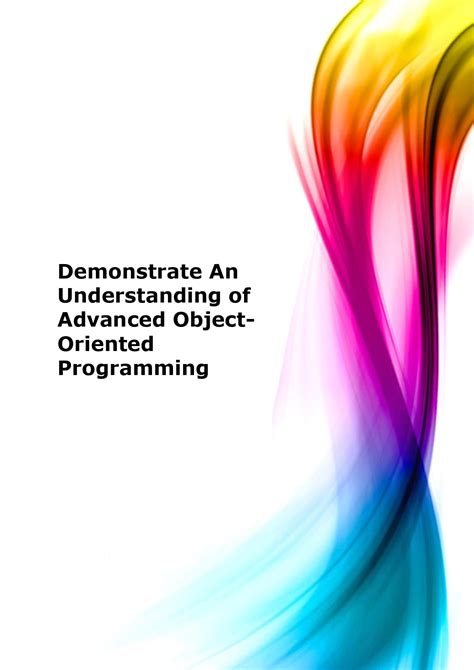 Image result for Advanced Object-Oriented Programming
