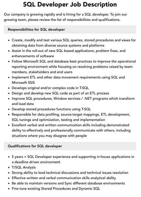 Image result for SQL Engineer Profile