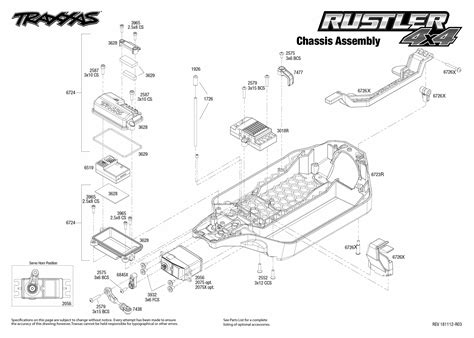 Toradh íomhá ar Traxxas Rustler 2WD Exploded-View