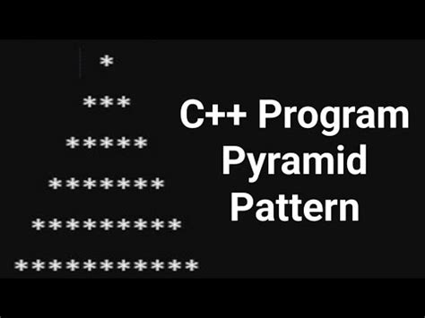 C++ Program Pyramid Pattern !! Cpp Programming Patterns Question - YouTube