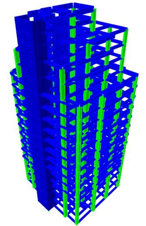 Toradh íomhá ar Building Model Analysis Design by Etabs in Amharic