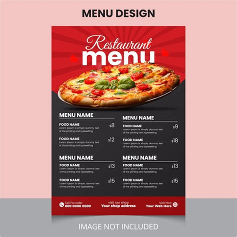 Professional Layout Design for Menu に対する画像結果