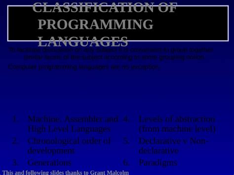 Image result for Programming Languages Classification Chart