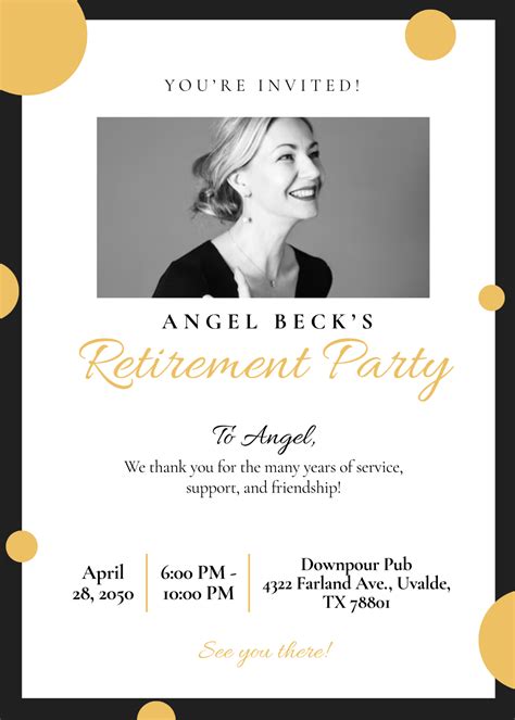 Toradh íomhá ar Downloadable Retirement Party Invitations