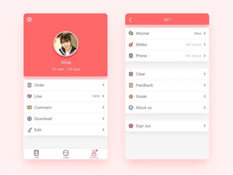 Image result for Profile UI Design iOS
