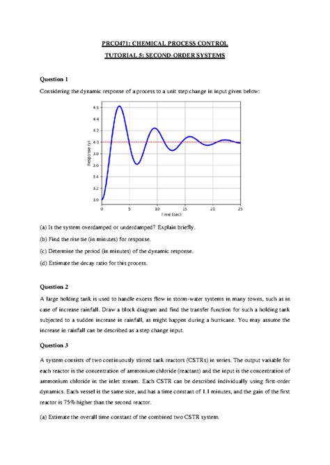 Image result for First Order Second Order System Process Control Cheat Sheet