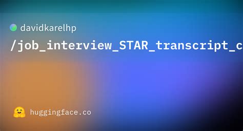 Afbeeldingsresultaten voor Transcript of Job Interview