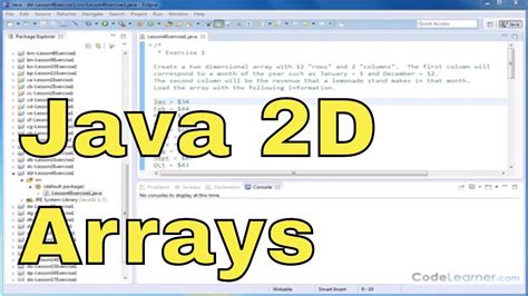 Image result for 2 X 2 Array Java