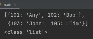 Image result for How to Create a List of Dictionaries Python