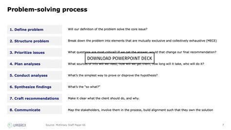Image result for Mckinsery Problem Statement Worksheet Example