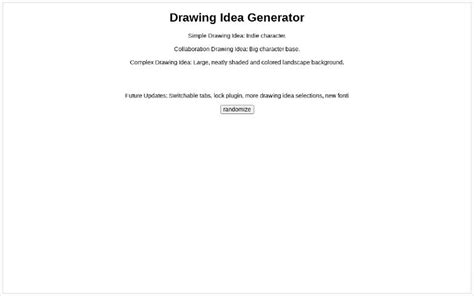 Image result for drawing idea generator objects