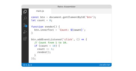 Toradh íomhá ar Visual Studio Code Retro Assembler