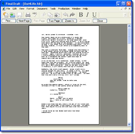 Image result for Final Draft Script
