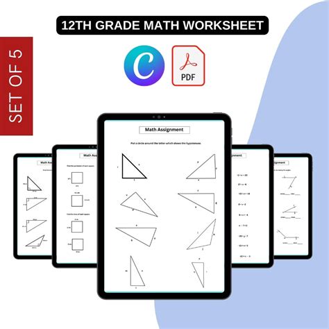 Image result for Math Test Worksheets 12 Grade