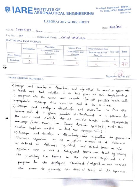 Image result for Front Page for C Programming Practicle File