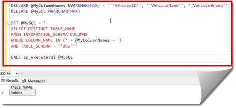 Image result for Script to Find Table in SQL