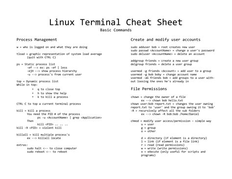 Image result for Bash Shell Cheat Sheet